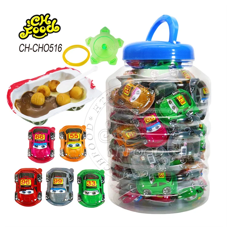 Wholesale Halal Surprise Car Chocolate Sauce Cookies Toy Candy Oem Cheap Toy Candy for Children