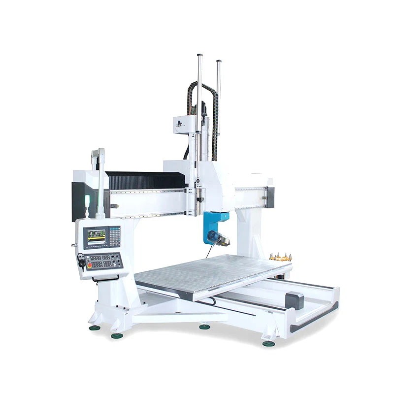 5 Axis Wood Cnc Router Machine for 3d 4d 5d Works Art Statue Wood Carving 5 Axis Cnc Price