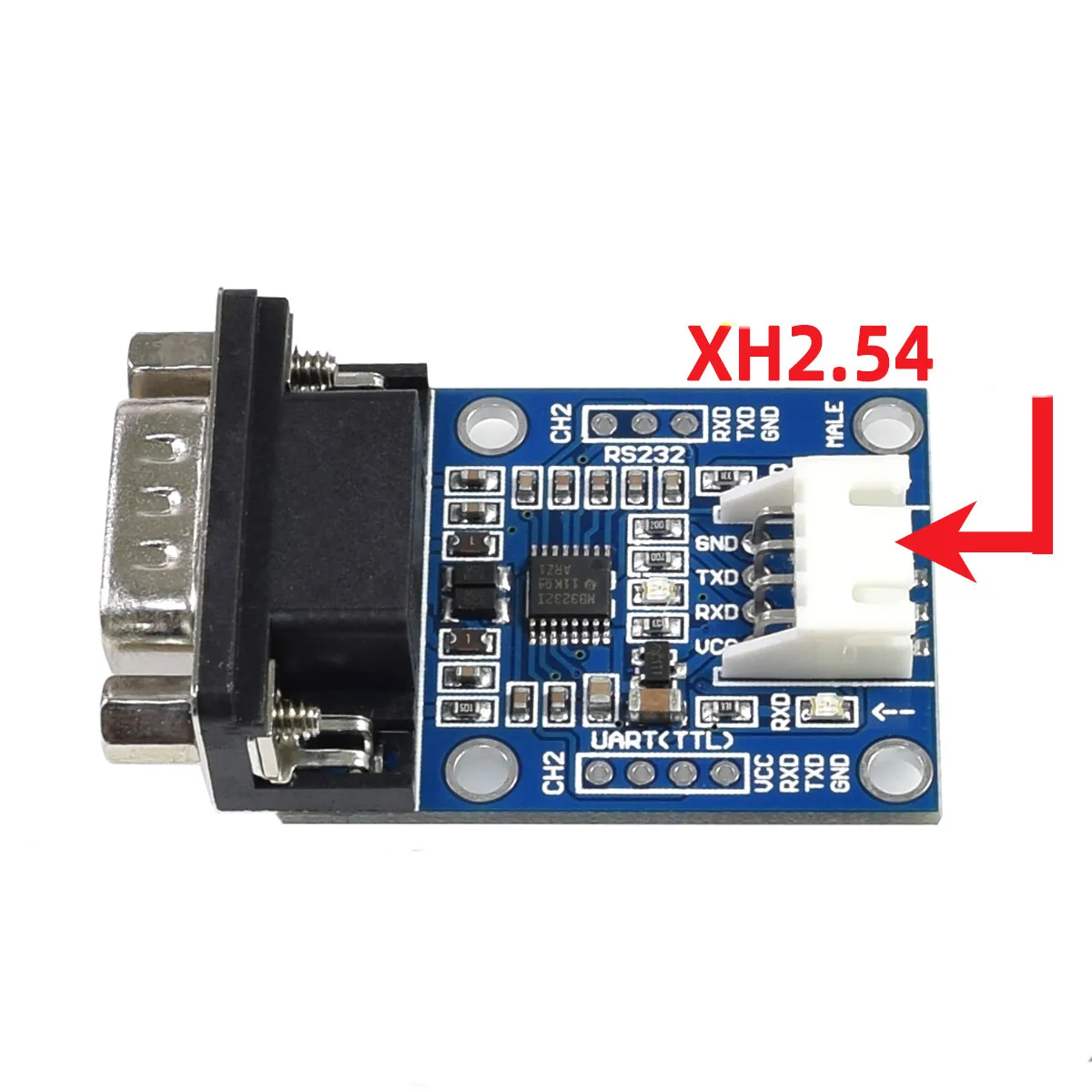Taidacent 3.3V 5V 12V 24V MAX323 MAX3232 DB9 RS232 Uart