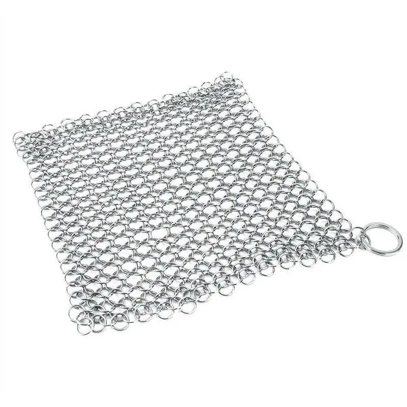 1 Pcs Stainless Steel cleaning brush Finger Cast Iron Cleaner Chain Mail  Palm Brush Scrubber Brush Kitchen Wash Tool