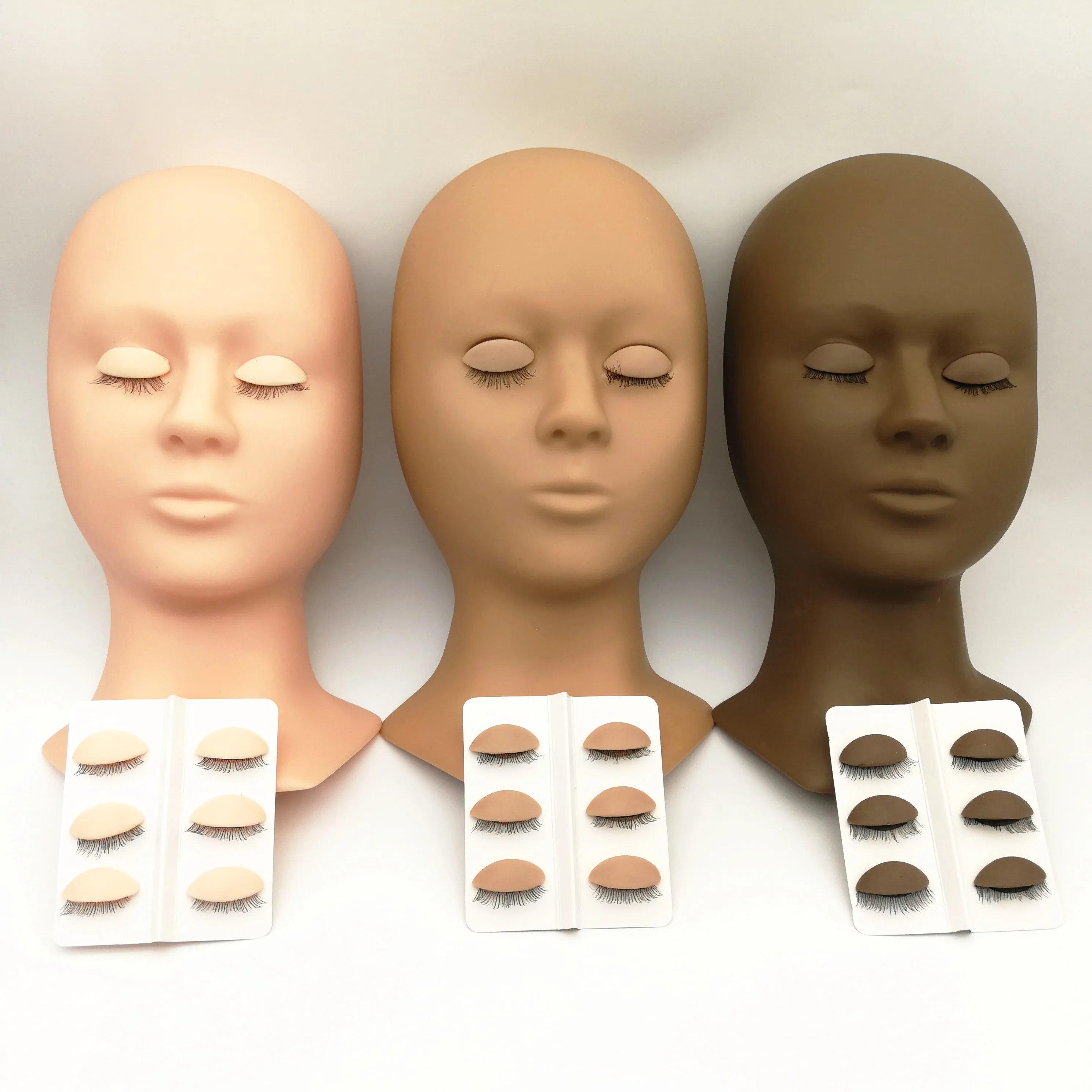 Eyelash Mannequin Head For Eyelash Extension Training Starter Kits