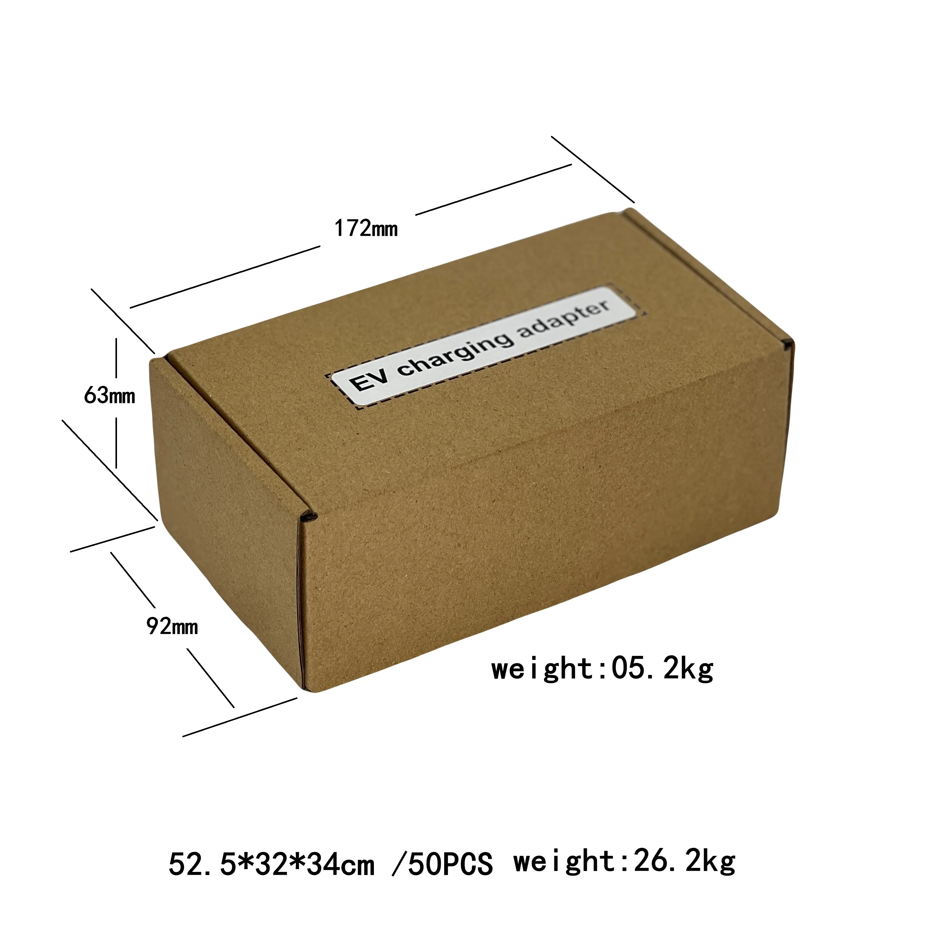 Adaptateur AOTAI EV de type 2 à type 1 Max 32A 230V Adaptateur CA EV adapté aux véhicules électriques J1772