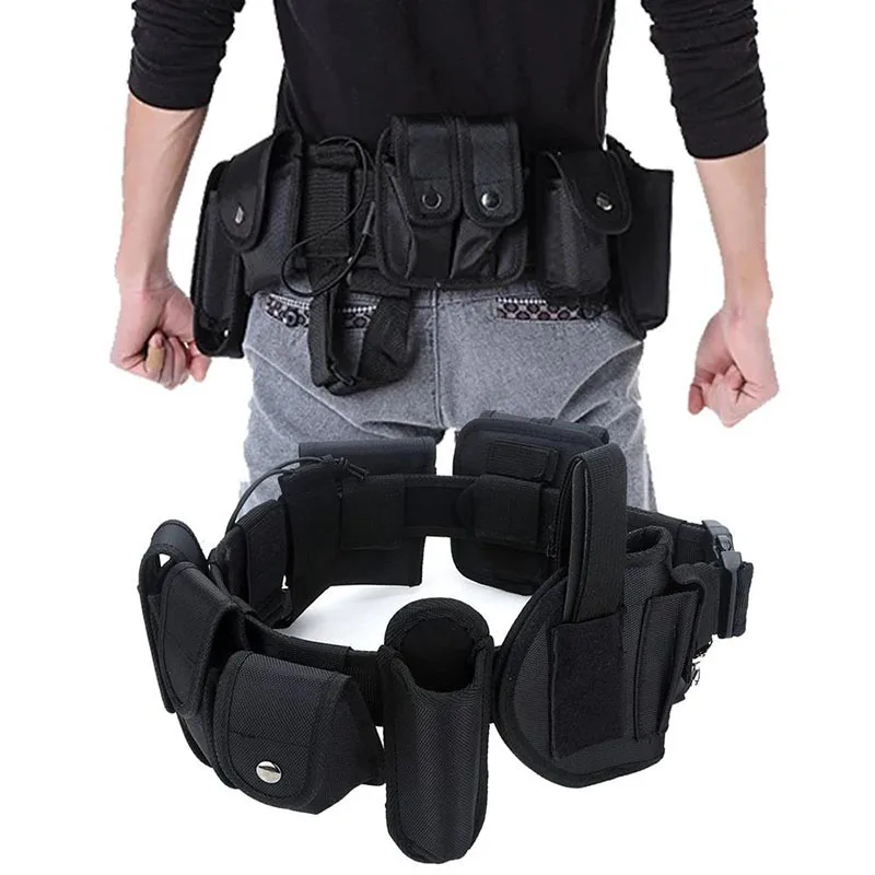 Duty Belts Training Tactical Modular Equipment Security Utility Belt with Components Pouches Bags Holster Gear Security Belts