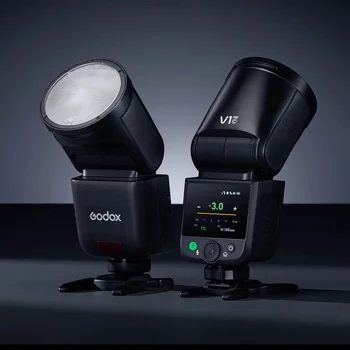 Godox V1 Mid Round Head Camera Flash 2.4G TTL HSS 1/8000s Rechargeable Speedlite for Canon Nikon Sony Fuji Olympus Panasonic product image