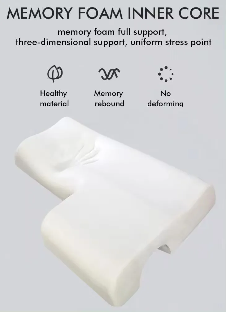 High Density Removable Cover Customized Size Roll Vacuum Pack Memory Foam Neck Pillow for Sleeping