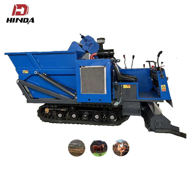 HINDA Cow Farm Using Cattle Manure Collecting Vehicle 2m3 Cow Dung Cleaning Truck