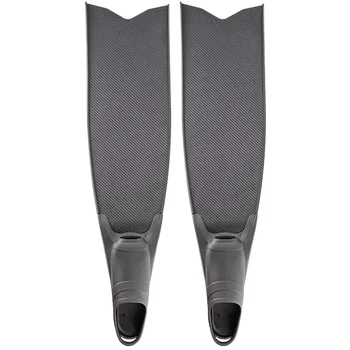 Custom Design Carbon Fiber Long Fins for Adults for Freediving Surfing and Training Silicone Swim Fins Wholesale