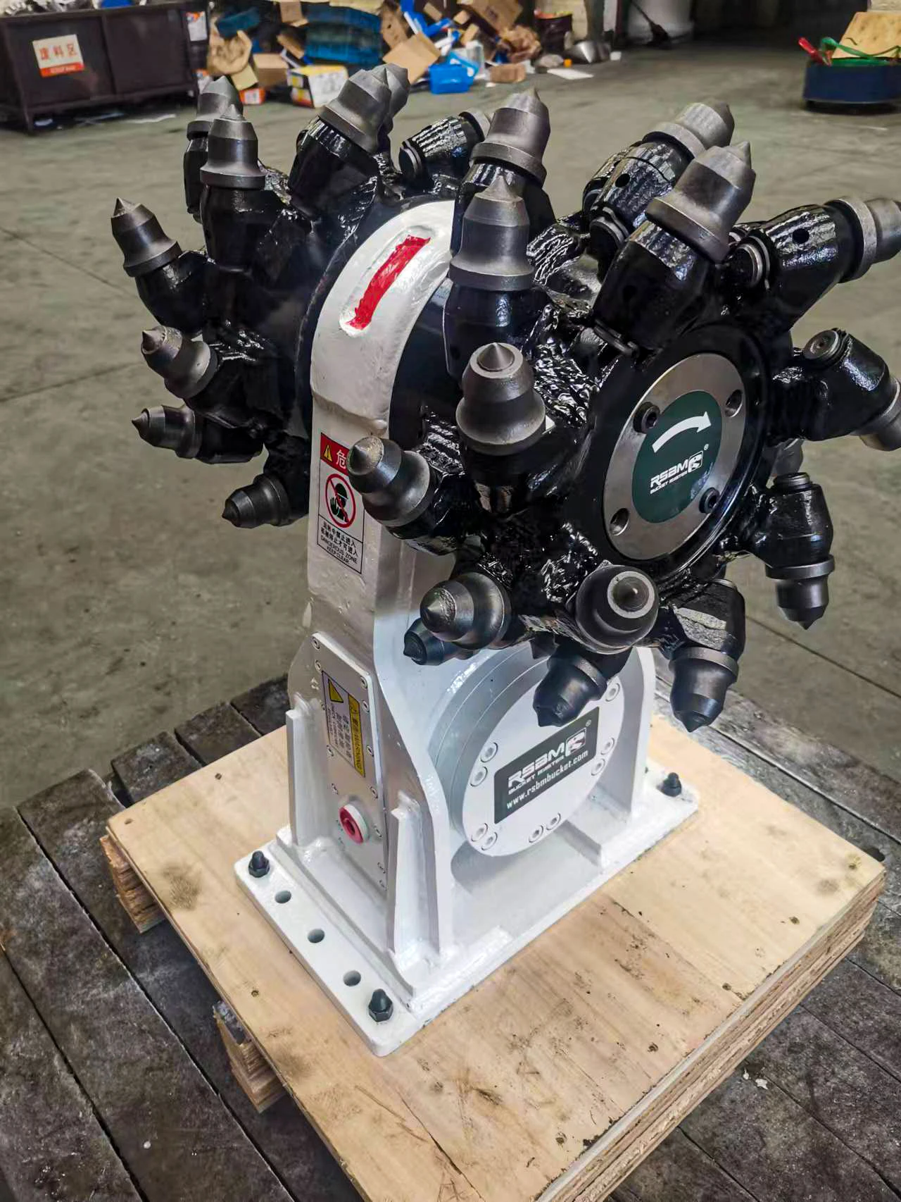 Rsbm Hydraulic Rotary Excavator Attachment Drum Cutter For Sale Buy