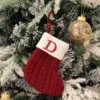 Knitted ds red-letter socks