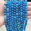 blue striped agate  beads