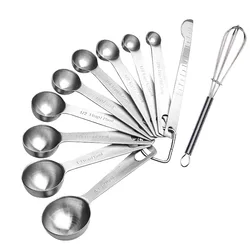 Measuring Spoon Set Stainless Steel Measuring Cups and Spoons Set
