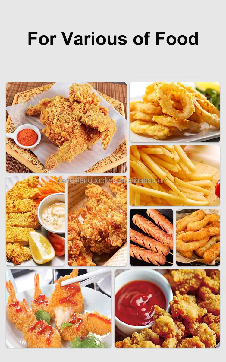 Electric Control Floor Potato Chips Fish Chicken Deep Fat