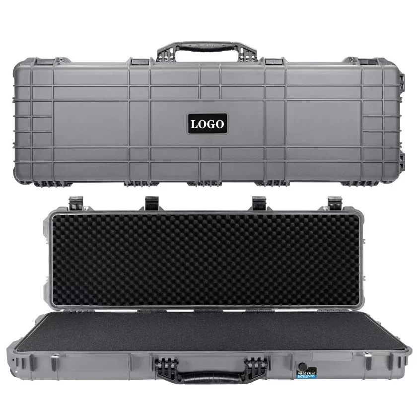 Customizable Hard Plastic Box Large Length Size Reinforced Equipment Case for G-U-N for Long-Term Storage Supports OEM & ODM