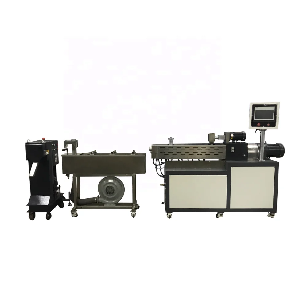 Lab Twin Screw Extruder PVC Pet Granules Extrusion Line High Quality