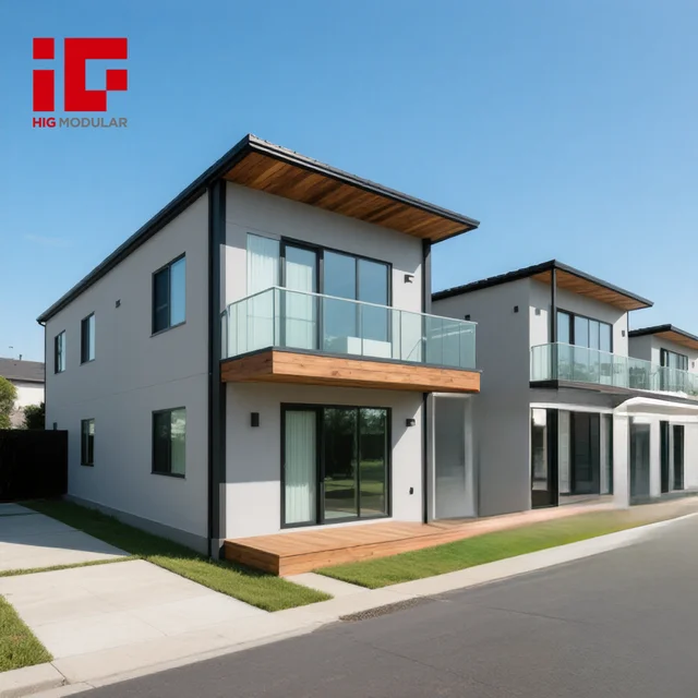 Prefabricated Factory Price Flat-pack Prefab House Living Container Home Modern Light Steel Structure Frame Villa Resort Hotel