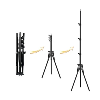 1.6m Reverse Stand Tripod with 1/4 Screw Head for Photo Studio Softbox Flash Umbrella Reflector Camera Ring Light detail image