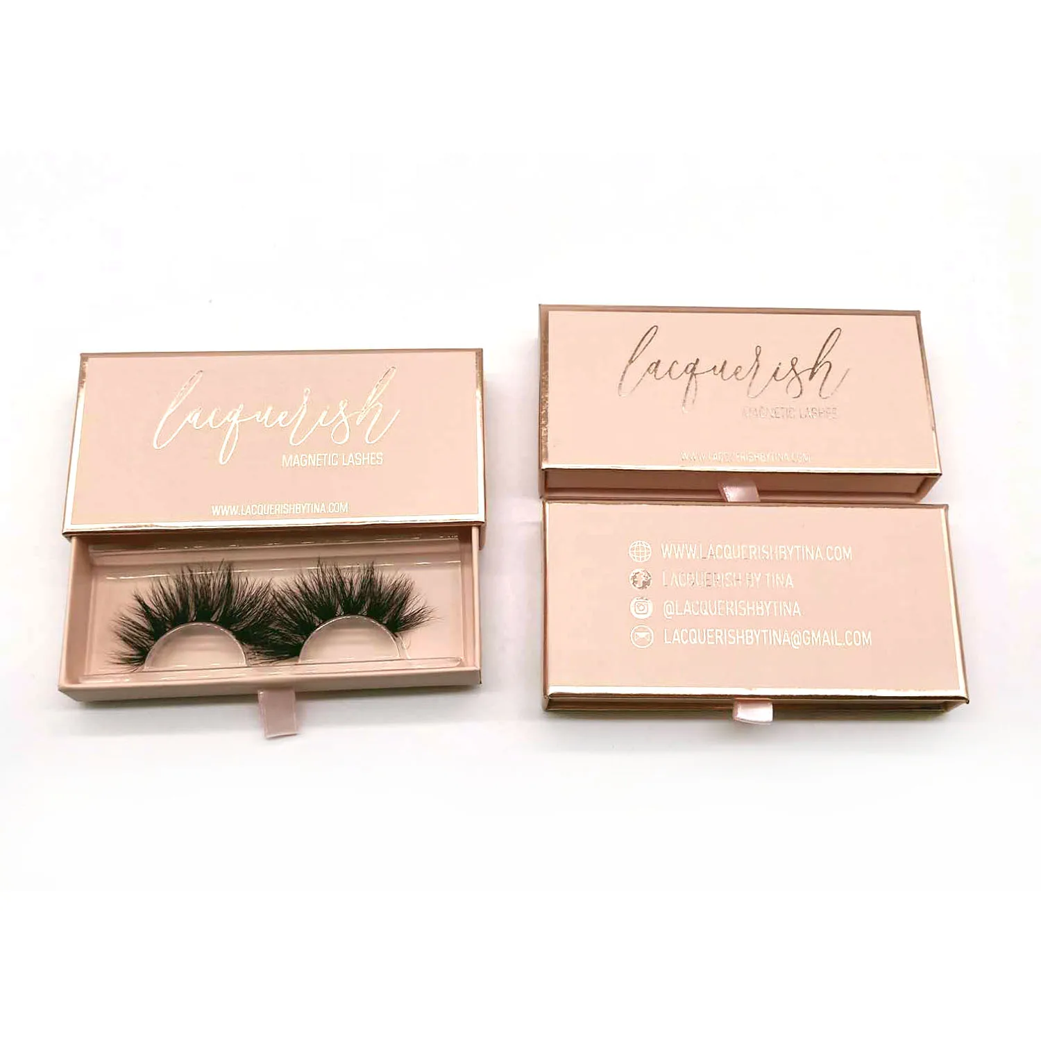 B350C оптовая продажа Пользовательский логотип квадратная роза золото ресницы бумаги lashbox упаковка коробка для ресниц