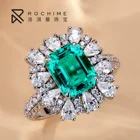 Rings Rings Professional Manufacture Genuine Emerald Rings With Green Gemstone For Women Customized Gift