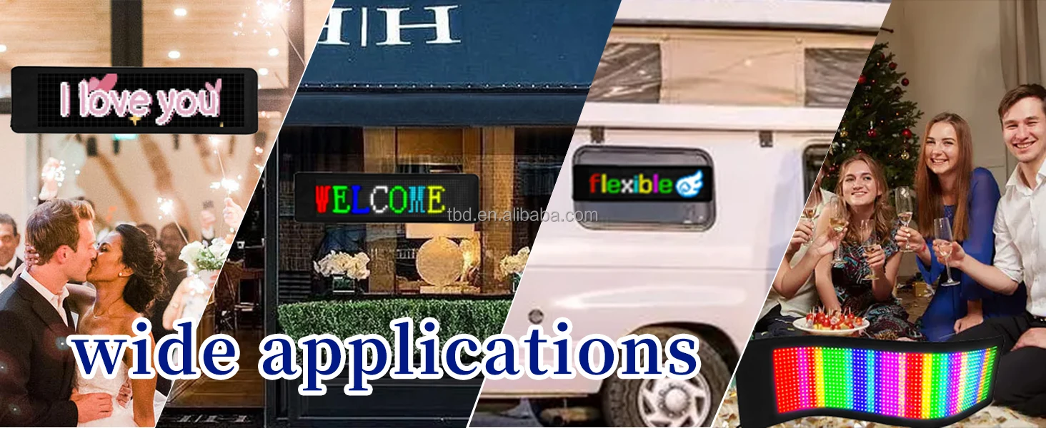 Led Car Window Sign Digital Display Color Rgb Screen Led Sign App