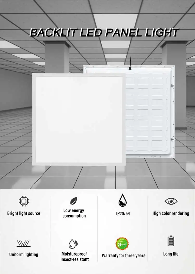 300x1200 300x600 595x595 Backlit Led Panel Light 20w 24w 30w 40w ...