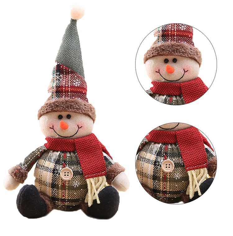 Santa Claus Christmas Doll Merry Christmas Decorations for Home Elk Christmas Ornaments Xmas Tree Decor 2022 Navidad Natal Gifts