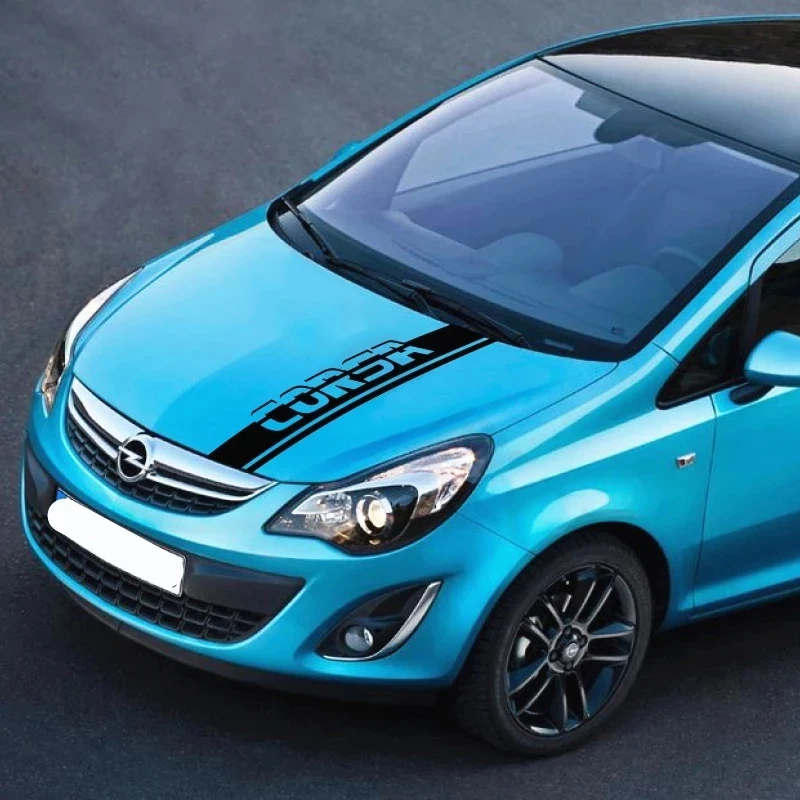 suitable for opel car hood sports stripe car sticker,cover