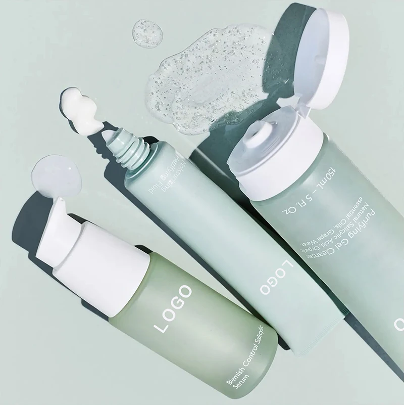 Customize Aha Bha Pimples Dark Spots Peeling Face Wash Toner Serum