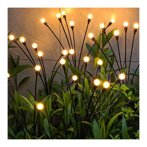 Vertak Uplight Unique Decoration Solar Powered Firefly Lights Long Working Time IP65 Outdoor Garden Lights