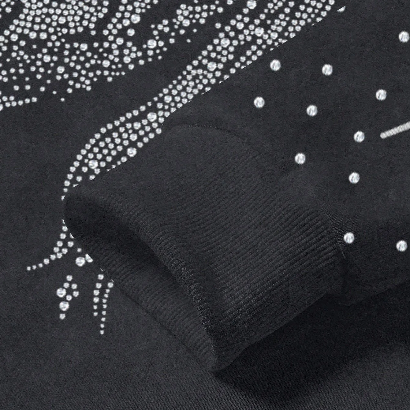 OEM & OBM Manfinity Streetrush Custom Men's Rhinestone Embellished Hoodie Sweatshirt Hoodie Jesus Graphic Design Men's Hoodies gallery 2