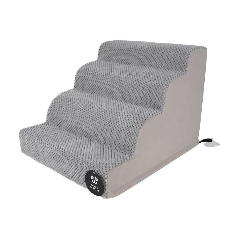 LS PEPPY BUDDIES HIGH DENSITY FOAM DOG STEPS 3 TIERS NON SLIP PET STAIRS for OLDER INJURED DOGS WITH JOINT PAIN