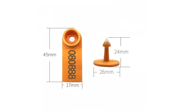 UHF RFID Animal Microchip Cow Ear Tag Identification Tag