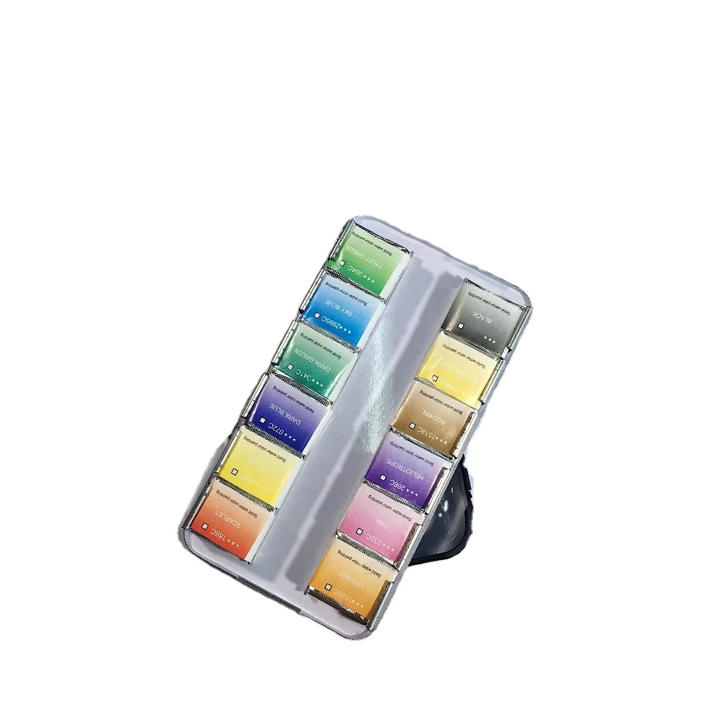 Baoke 24 colors gouache paint set wholesale gouache paint painting pen tube 12ml gouache paint artist bulk cheap WP802-24