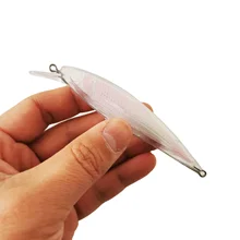 R 11.5g/11cm Unpainted Minnow Fishing Lures Artificial Hard Plastic Baits Blanks Floating Holographic Inside Tackle