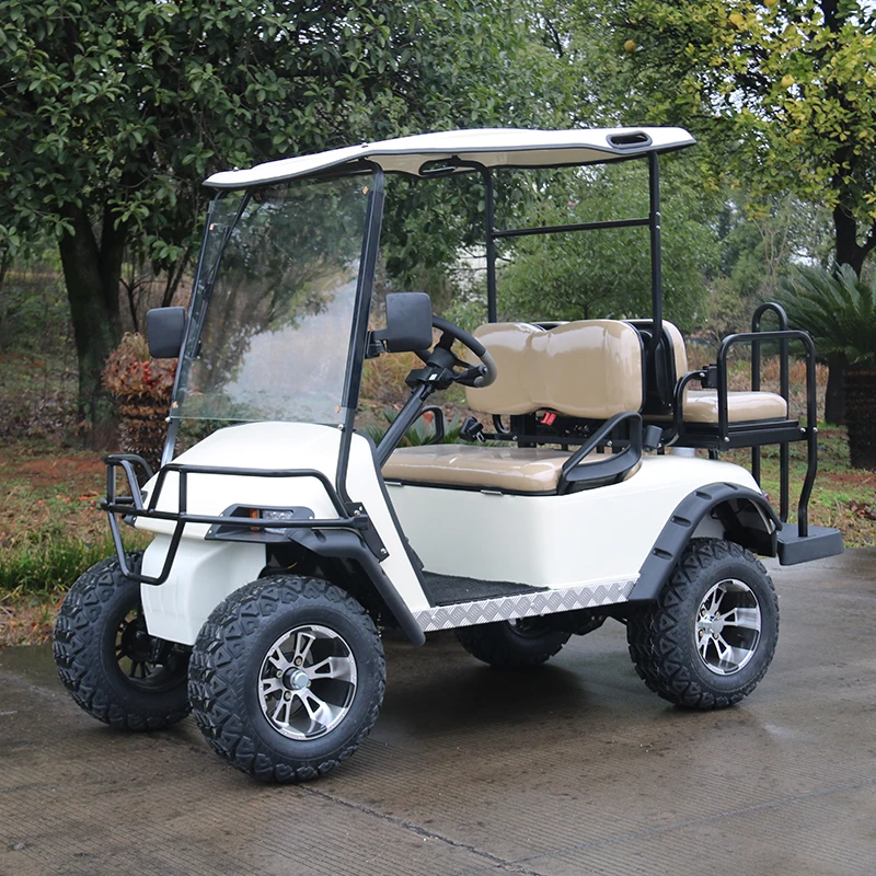 Off-road 4 Wheel 48V 3800W Lithium Battery Electric Golf Car 4 מקומות ישיבה