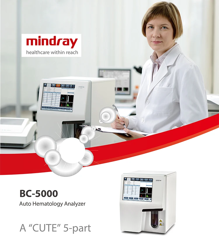 Mindray Bc-5000 Auto Hematology Analyzer For Blood Test Fully Auto 5 ...