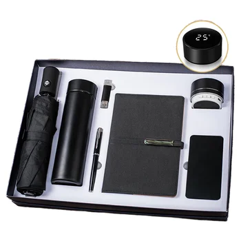 High Quality Opening Ceremony Corporate Promotional Bank Insurance 7 in 1 Gift Sets Luxury For Employee