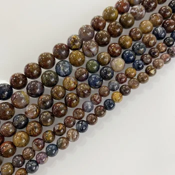 Natural Pietersite Stone 6 8 10mm Round Loose Beads For DIY Gemstone Beads Necklace Bracelet Jewelry Making
