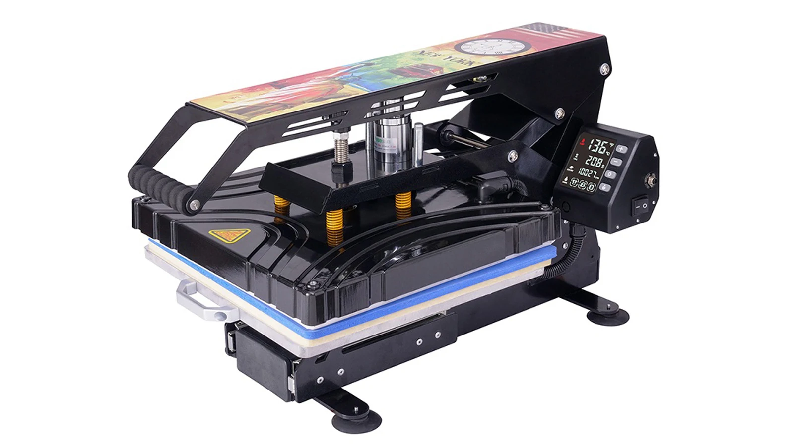 P8038 38*38cm combo heat press machine sublimation t shirt