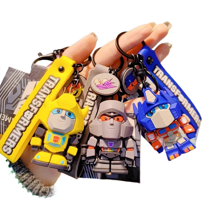 Factory Direct Sales Genuine Trans Formers Car Keychain Backpack Pendant Optimu Prime Doll Accessories Small Gifts Wholesale