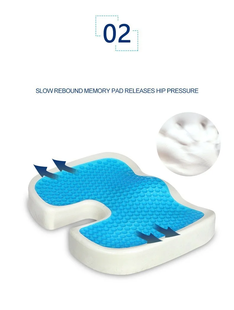 Homememory Foam Bamboo Charcoal Infused Ventilated Orthopedic Seat