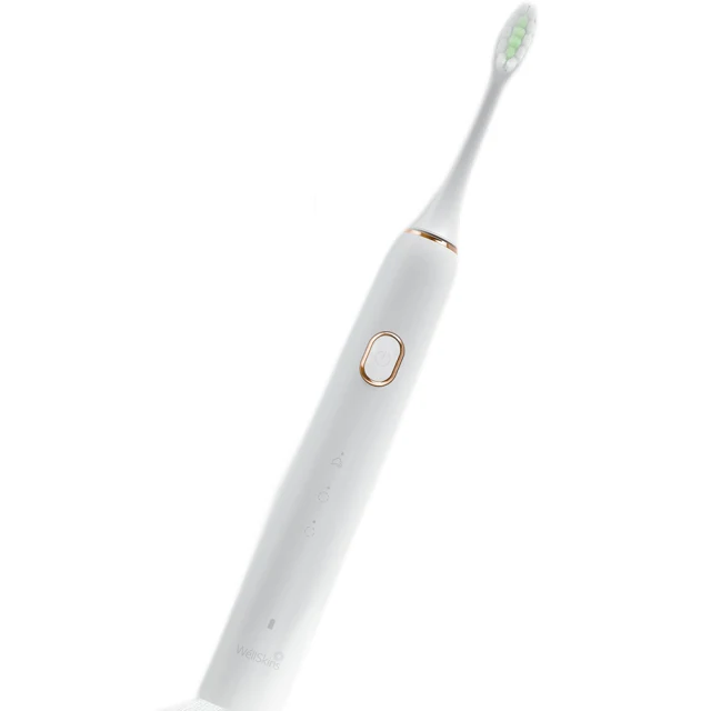 Электрическая зубная щетка Wellskins, трехскоростная USB зарядка, долгий срок службы батареи IPX7, водонепроницаемая перезаряжаемая электрическая зубная щетка