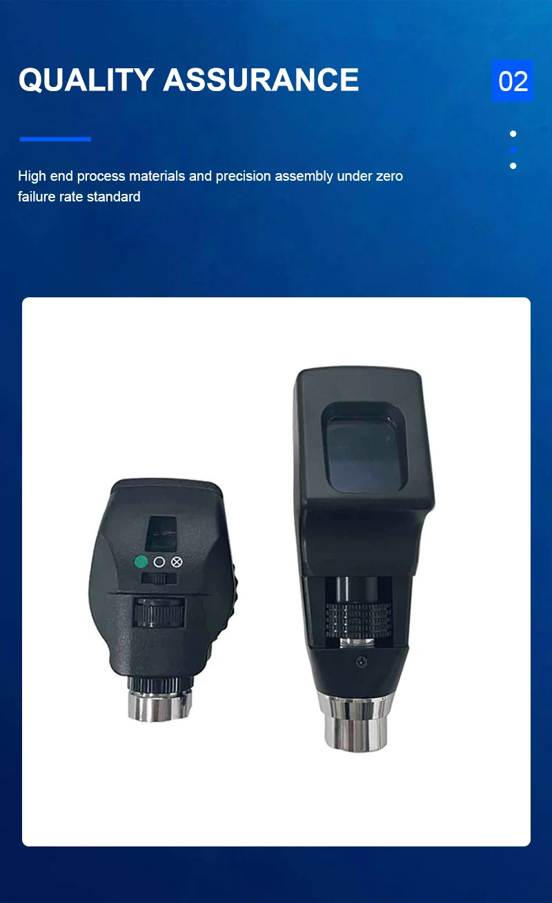 Ophthalmic Diagnostic Set Rechargeable Ophthalmoscope and Streak Retinoscope Optical Refractometer With Aluminium Carry Case