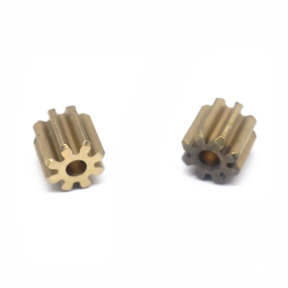 Customized high precision CNC milling of small spur gear brass parts motor copper gear