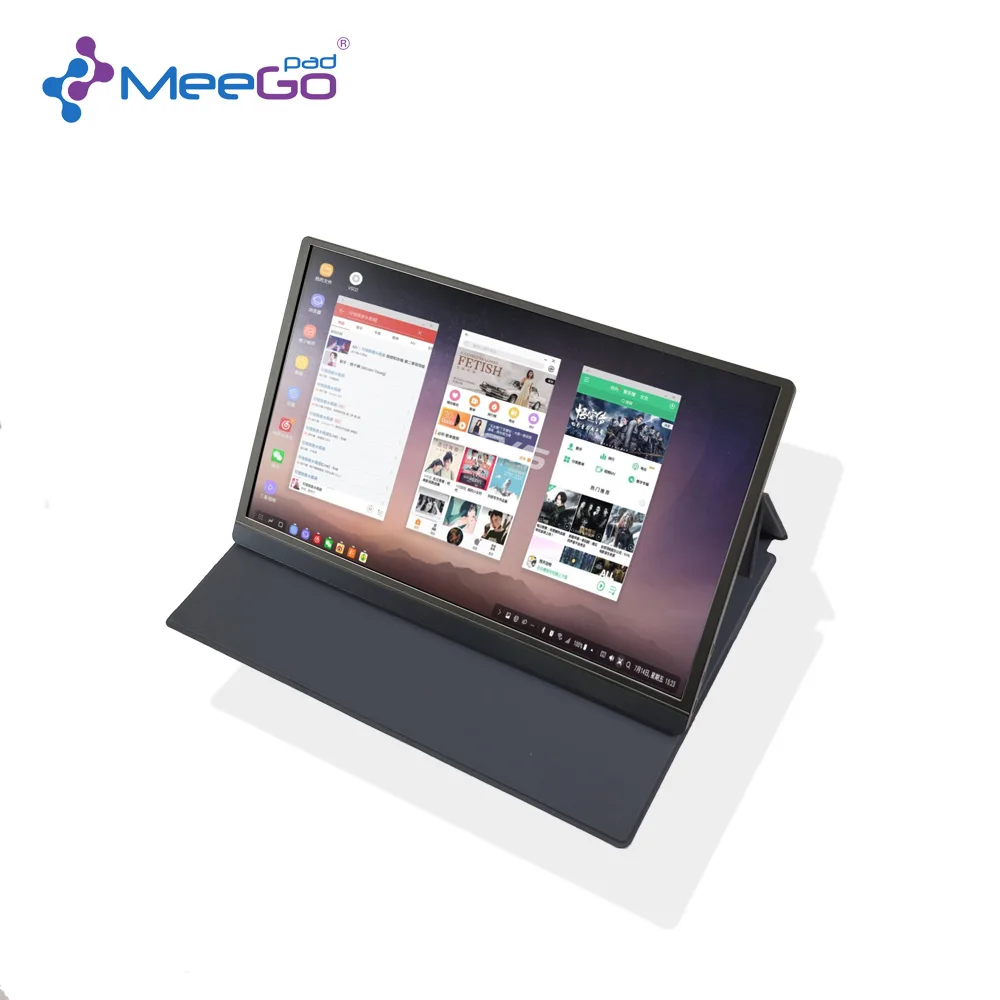 LED Screen IPS HD Display ultra Thin  Multi-functional  15 6 Inch 1080P Smart  Phone Laptop Black Speaker Portable Monitor