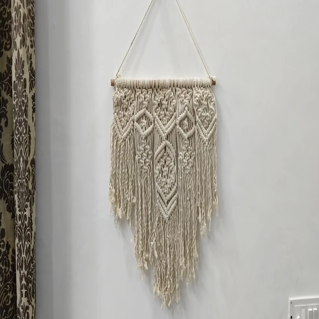 Bless International Handmade Macrame Woven Bohemian Boho Chic Beige Wall Decoration For Nursery House Dorm Room Apartment Buy Wall Hanging Decoration Wall Art Piece Wall Decor Door Hanging Modern Wall Decor Home Decor Kitchen Wall