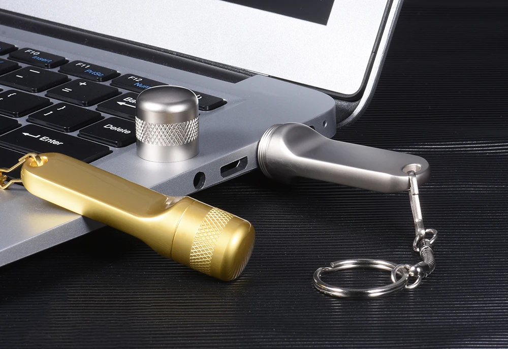 Custom Logo Metal USB 3.0 Pendrive Key Chain New 2GB 4GB 8GB 16GB USB Flash Drive Memory Stick Mini Pen Drive FlashDisk