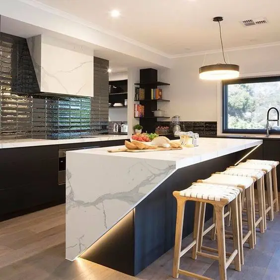 Popular Design Rectangle Shape Marble Top Commercial Home bar Counters Design Small bar Counter