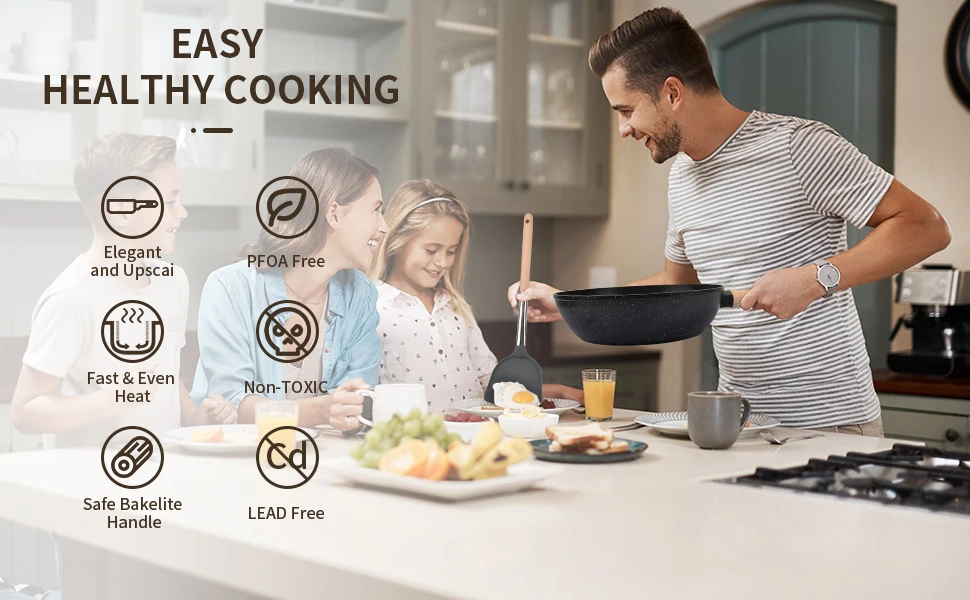 30CM Enameled Cast Iron Dutch Oven Set - Minimalist Induction Cookware for Modern Kitchens