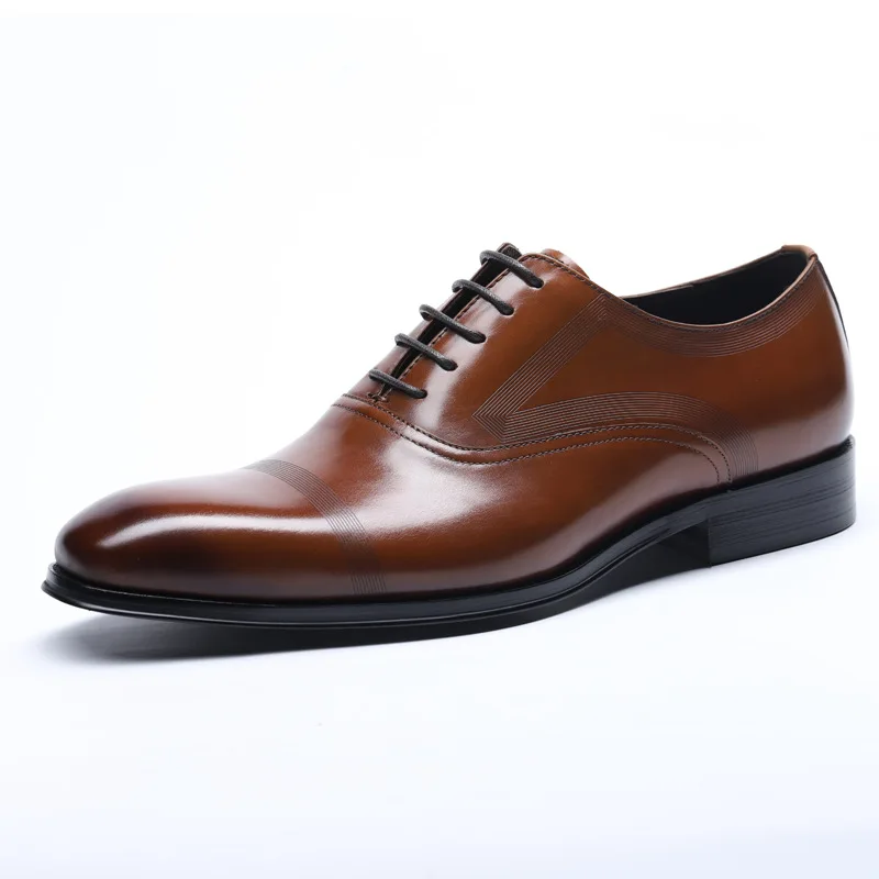 Genuine Leather Dress Shoes & Oxford Business Office Wedding Man Formal Dress Shoes Men Casual Brand Handmade Leather Shoes Genuine Leather Dress Shoes & Oxford Business Office Wedding Man Formal Dress Shoes Men Casual Brand Handmade Leather Shoes