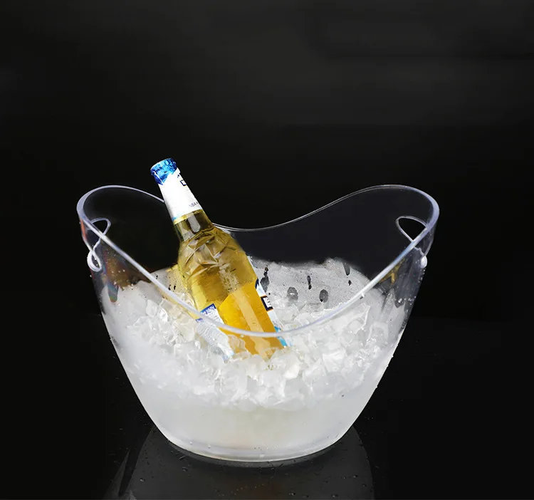 Pvc Ice Bucket PS Plastic Acrylic Ice Bucket - Customizable & Sustainable